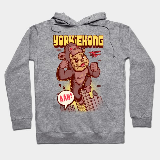 Yorkie Kong Hoodie by supernunal